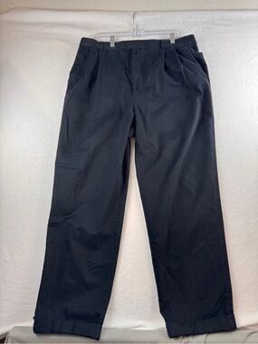 Zanella Black‎ Pleated Chino Pants